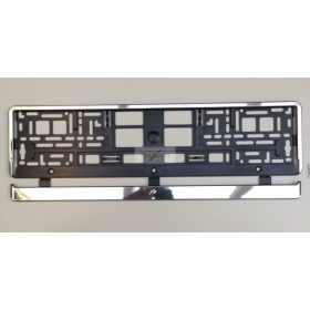 Rendszámtábla tartó Fémgőzölt kerettel krómozott