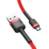Baseus Cafule USB-Micro USB kábel 2,4A 1méter (piros)