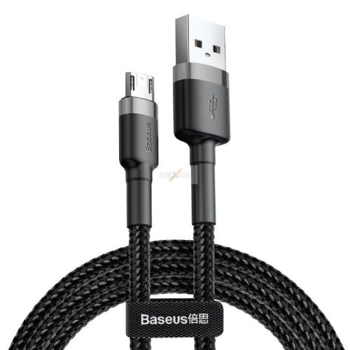 Baseus Cafule USB-Micro USB kábel 2.4A 1méter (szürke-fekete)