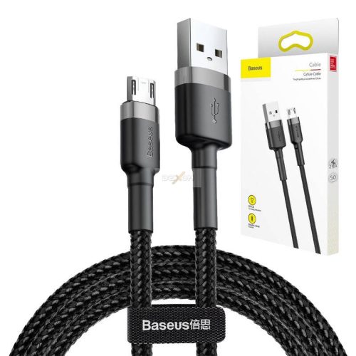 Baseus Cafule USB-Micro USB-kábel 1,5A 2 méter (szürke-fekete)