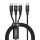Baseus Rapid Seria USB-C Kábel Fekete 3 az 1-ben 20W 1,5 méter