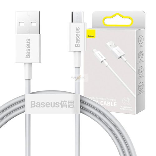 Baseus Superior sorozat USB-Micro USB kábel, 2A, 1méter (fehér)