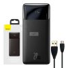 Baseus Bipow Powerbank, 30000mAh, 20W (fekete)