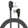 Mcdodo CA-5280 USB to USB-C cable  LED, 3m (black)