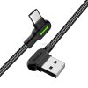 Mcdodo CA-5280 USB to USB-C cable  LED, 3m (black)