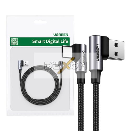 UGREEN US176 USB-C - USB-A 2.0 kábel, 3A, 3m (fekete)