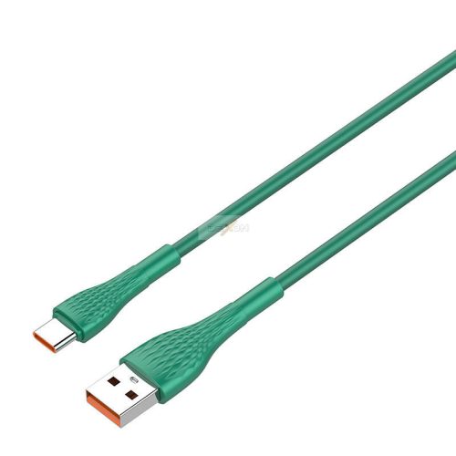 LDNIO LS671 USB–USB-C kábel 30 W, 1 m (zöld)