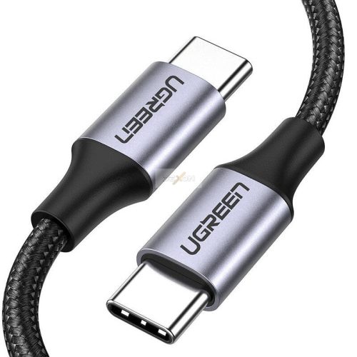 UGREEN USB-C-USB-C QC 3.0 kábel, PD, 3A, 60W, 1m (fekete)