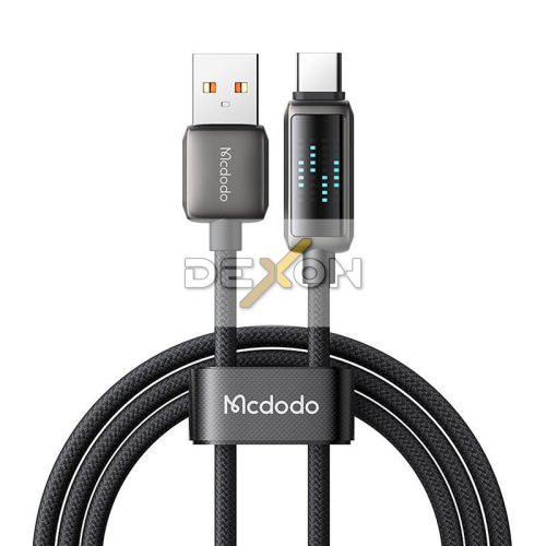 Mcdodo CA-2350 USB-A-USB-C kábel, 6A, LED kijelző, 1,2 m