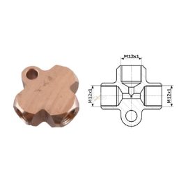 MB Fékcsőelosztó "T" M12 x 1