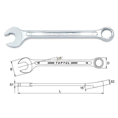 Toptul Csillag-Villáskulcs extreme 10 mm