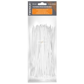   TECMAX Műanyag kábelkötegelő Fehér 2,5 mm x 200 mm 100 db