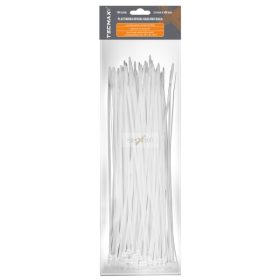  TECMAX Műanyag kábelkötegelő Fehér 3,6 mm x 300 mm 100 db