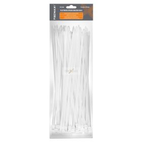   TECMAX Műanyag kábelkötegelő Fehér 7,6 mm x 370 mm 50 db