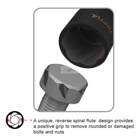   Toptul Dugókulcs 1/2" Sérült Csavarok Eltávolításához 11 mm