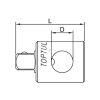 Toptul 3-utas Adapter 3/8"-ról 1/4"-ra