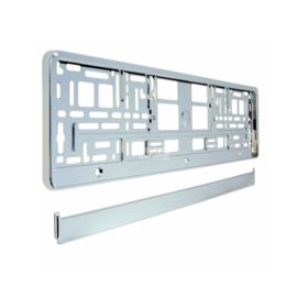 Rendszámtábla tartó Fémgőzölt kerettel krómozott