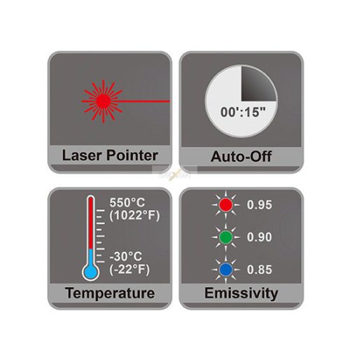 Toptul Infravörös hőmérő
