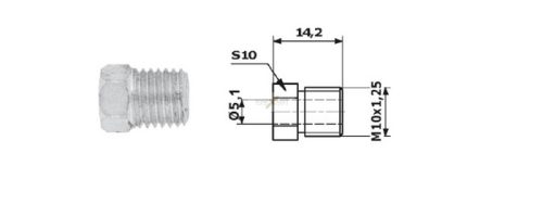 Fékcsőhollander M10 x 1,25