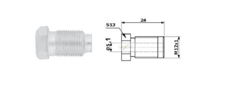 Fékcsőhollander M12 x 1