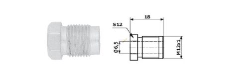 Fékcsőhollander M12 x 1