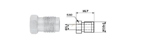 Fékcsőhollander M10 x 1