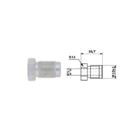 Fékcsőhollander M10 x 1