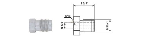 Fékcsőhollander M10 x 1