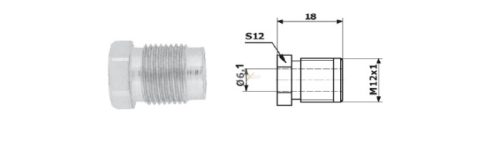 Fékcsőhollander M12 x 1