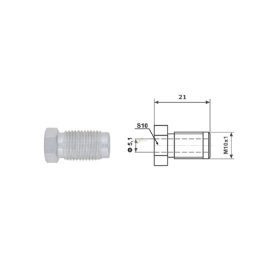 Fékcsőhollander M10 x 1