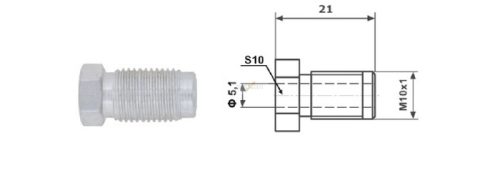 Fékcsőhollander M10 x 1