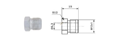 Fékcsőhollander M12 x 1