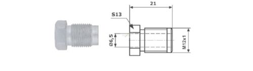 Fékcsőhollander M12 x 1