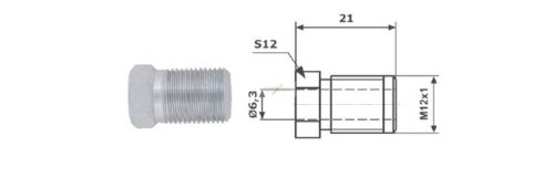 Fékcsőhollander M12 x 1