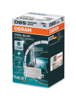 OSRAM XENARC® COOL BLUE D8S 40V/25W + 150% 6200K