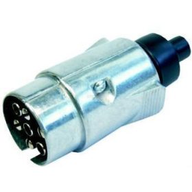 Utánfutó csatlakozó dugó fém 7 pólus 