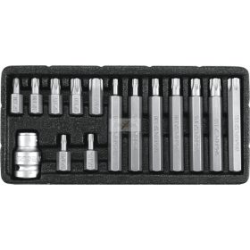   Yato Torx TR készlet 3/8" + 1/2"átalakítóval 15 db